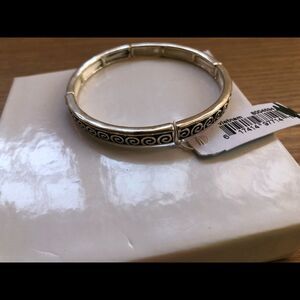 🆕 Periwinkle Silver/Black Mosaic Design Bracelet